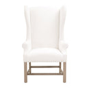 French Linen Wingback Accent Chair | Living Essentials Chateau