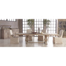 French Linen Skirted Dining Chairs (2) | Living Essentials Colette