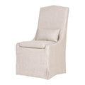 French Linen Skirted Dining Chairs (2) | Living Essentials Colette