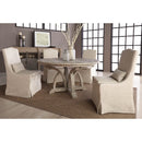 French Linen Skirted Dining Chairs (2) | Living Essentials Colette