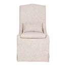 French Linen Skirted Dining Chairs (2) | Living Essentials Colette