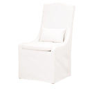 French Linen Skirted Dining Chairs (2) | Living Essentials Colette