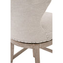Modern European furniture - Nail Tacked Swivel Counter Stool - www.oroa.com