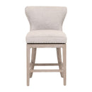 Modern European furniture - Nail Tacked Swivel Counter Stool - www.oroa.com
