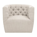 Tufted Back Swivel Club Chair | Living Essentials Marcel