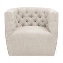 Tufted Back Swivel Club Chair | Living Essentials Marcel