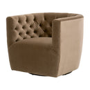 Tufted Back Swivel Club Chair | Living Essentials Marcel