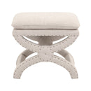 Beige French Linen Ottoman | Living Essentials Gaston