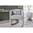 French Linen 3-Legged Accent Chair | Living Essentials Hall