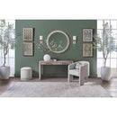 French Linen 3-Legged Accent Chair | Living Essentials Hall