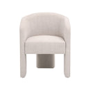 French Linen 3-Legged Accent Chair | Living Essentials Hall