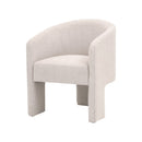 French Linen 3-Legged Accent Chair | Living Essentials Hall