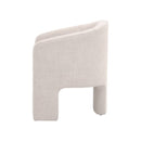 French Linen 3-Legged Accent Chair | Living Essentials Hall