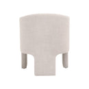 French Linen 3-Legged Accent Chair | Living Essentials Hall