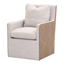 Two-Toned Wheeled Lounge Chair | Living Essentials Harmony
