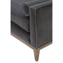 Velvet Modern Loveseat | Living Essentials Parker