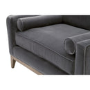 Velvet Modern Loveseat | Living Essentials Parker
