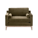 Velvet Modern Loveseat | Living Essentials Parker