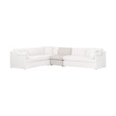 Cream Skirted Modular Accent Chair | Living Essentials Lena