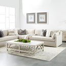 Cream Skirted Modular Accent Chair | Living Essentials Lena