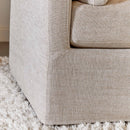 Cream Skirted Sofa | Living Essentials Lena