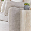 Cream Skirted Sofa | Living Essentials Lena