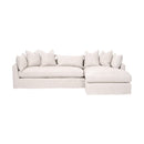 Beige Slipcover Sectional Sofa | Living Essentials Haven