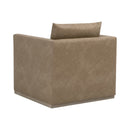 Oak Base Swivel Club Chair | Living Essentials Siena