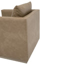 Oak Base Swivel Club Chair | Living Essentials Siena