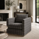 Oak Base Swivel Club Chair | Living Essentials Siena