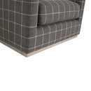 Oak Base Swivel Club Chair | Living Essentials Siena