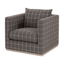 Oak Base Swivel Club Chair | Living Essentials Siena