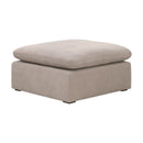 Modern European furniture - Square Cushioned Modular Ottoman - www.oroa.com