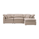 Modern European furniture - Square Cushioned Modular Ottoman - www.oroa.com