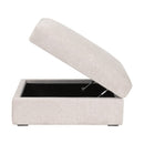 Cream Modular Storage Ottoman | Living Essentials Daley