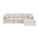 Cream Modular Storage Ottoman | Living Essentials Daley