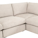 Cream Modular Storage Ottoman | Living Essentials Daley