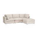 Cream Modular Storage Ottoman | Living Essentials Daley