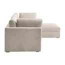 Modern European furniture - Beige Modular Sofa Chair - www.oroa.com