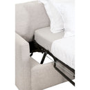 Gray Slim-Armed Queen Sleeper Sofa | Living Essentials Clara