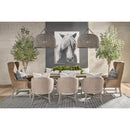 Curved Oak Linen Lounge Chair | Living Essentials McGuire