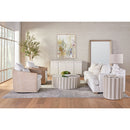 Curved Oak Swivel Club Chair | Living Essentials McGuire