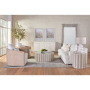 Curved Oak Swivel Club Chair | Living Essentials McGuire