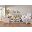Curved Oak Swivel Club Chair | Living Essentials McGuire