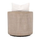 Curved Oak Swivel Club Chair | Living Essentials McGuire