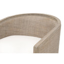 Curved Oak Swivel Club Chair | Living Essentials McGuire