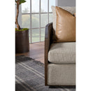 Curved Oak Swivel Club Chair | Living Essentials McGuire