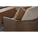 Curved Oak Swivel Club Chair | Living Essentials McGuire