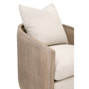 Curved Oak Swivel Club Chair | Living Essentials McGuire