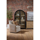 Curved Oak Swivel Club Chair | Living Essentials McGuire